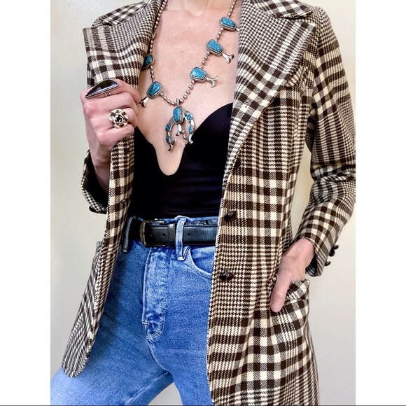 Vintage Jackets & Blazers - Union made plaid blazer